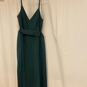 Vera wang forest green dress size 10
